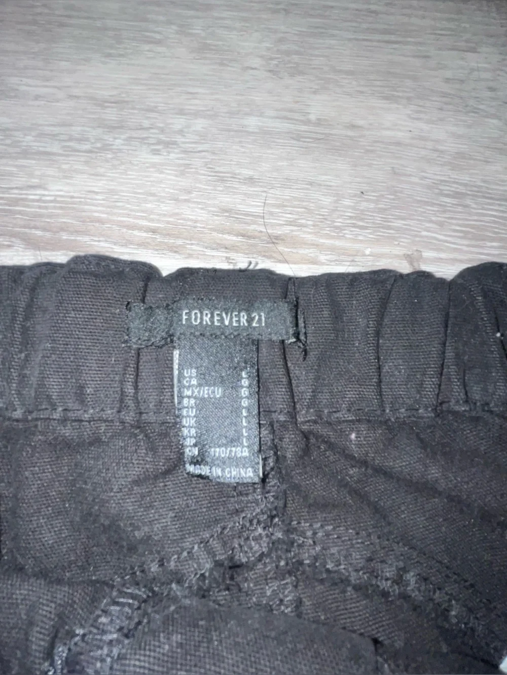 Forever 21 Black Cargo Mini Skirt with Flap Pockets